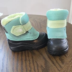 The North Face Toddler Mint Green Waterproof Winter Boots